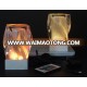 Cordless Inductive Rechargeable Twist Glass LED Table Lamp for Hotels and Restaurants