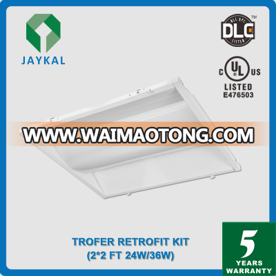 High quality DLC UL cUL 2x2 2x4 Ceiling LED Troffer