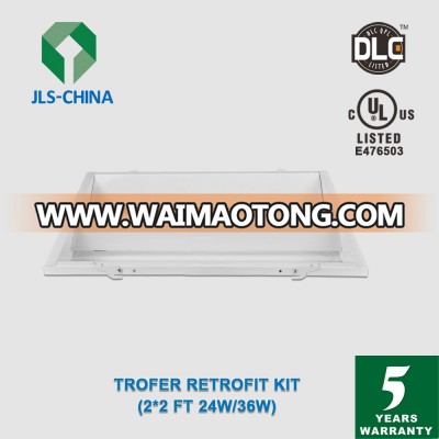 China wholesale price recessed troffer retrofit kits ul square led panel light